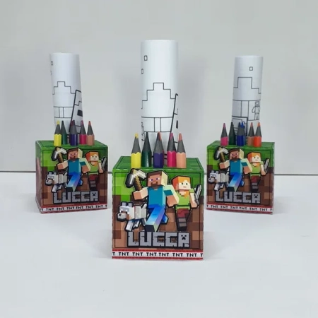 Kit Pintura na Caixa Minecraft