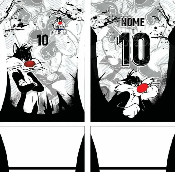 Arte Vetor Camisa Interclasse Gato Mod-813