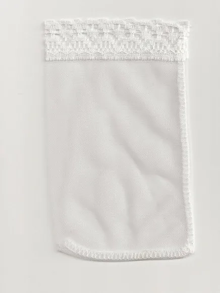 Saquinho Organza Tunil C/renda 10x15cm Pacote com 10 Unidade