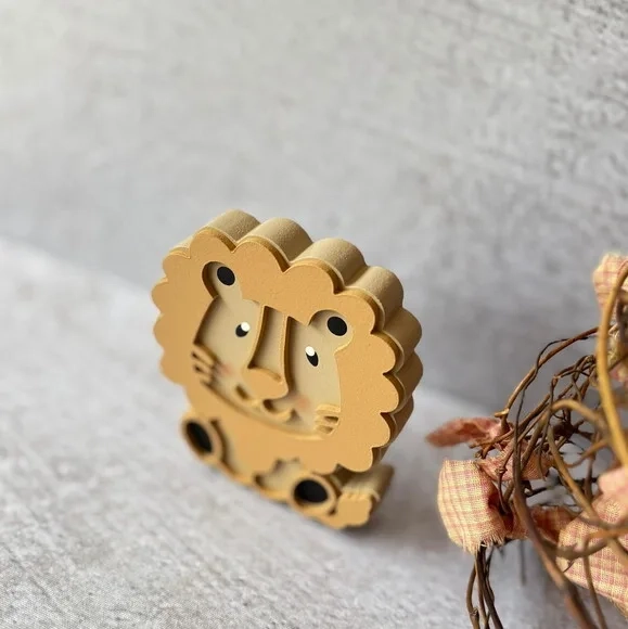 Leão Decorativo em mdf - Quarto de Bebê - Safari
