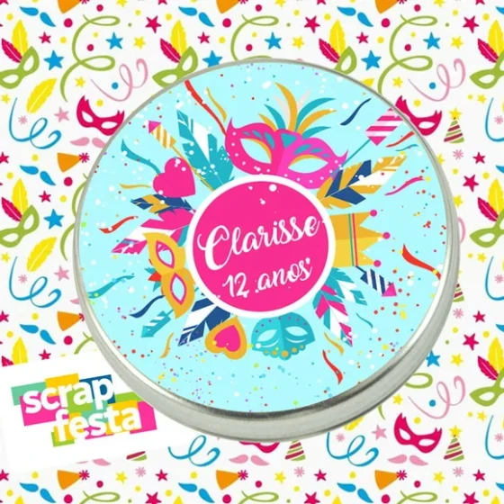 Latinhas Personalizadas Festa Carnaval