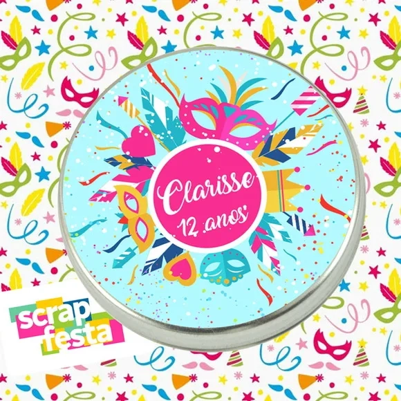 Latinhas Personalizadas Festa Carnaval