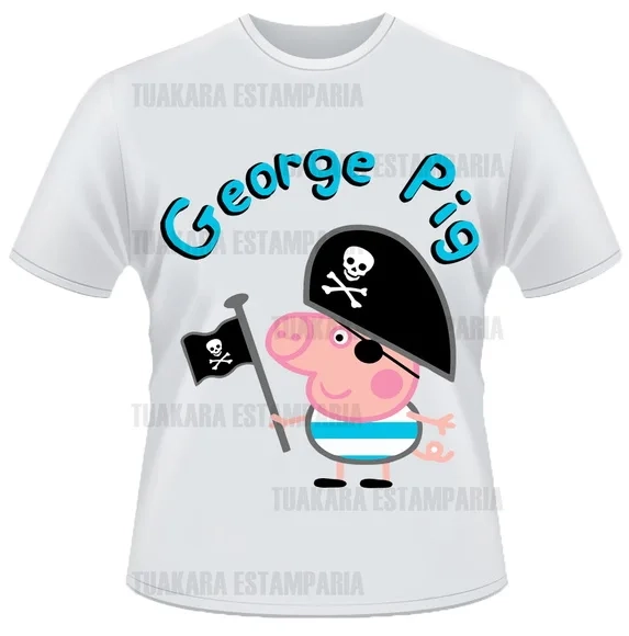 Camiseta George Pig Pirata