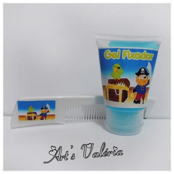 Kit Gel Fixador com Pente Personalizado