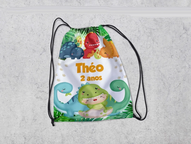 Mochilinha Personalizada Dinossauros Baby