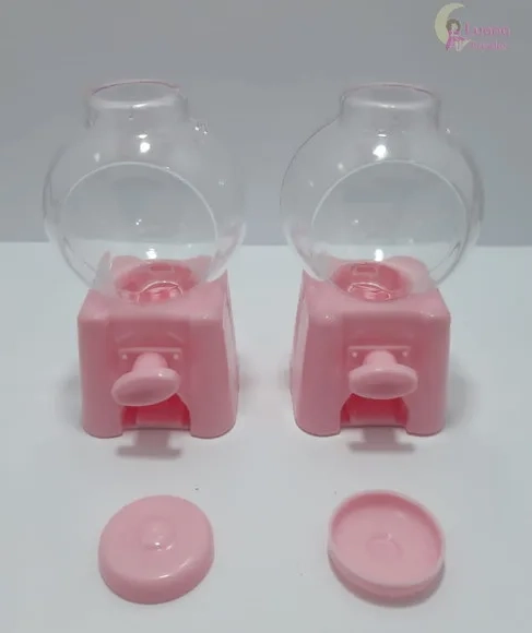 Baleiro Candy Machine Rosa - 10cm - pct c/2 unid
