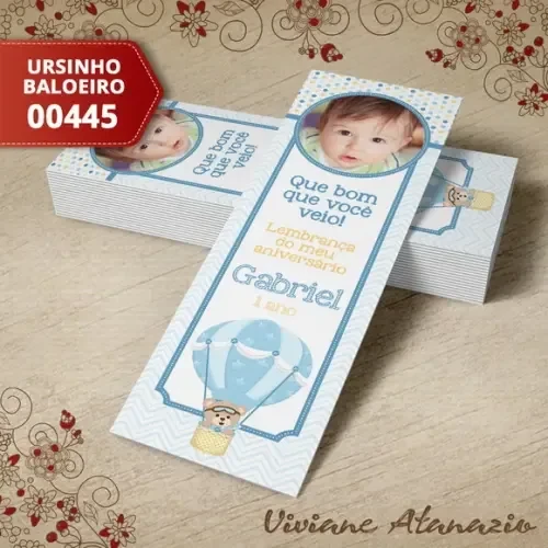 Marcador de Livro Ursinho Baloeiro - 00445