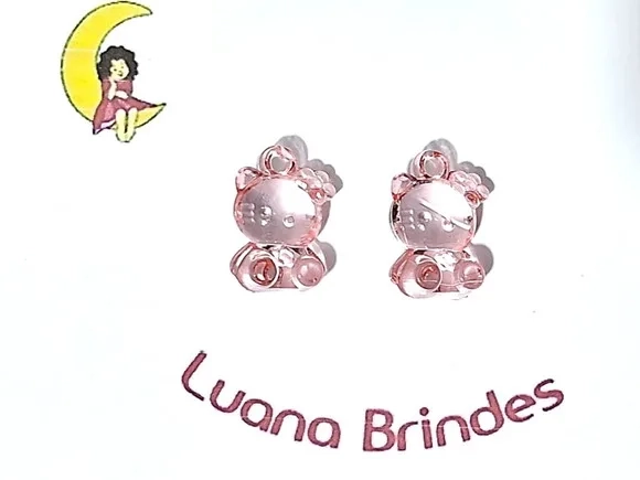 Pingente Hello Kitty Acrílico 2,5cm Pacote com 15 Unidades