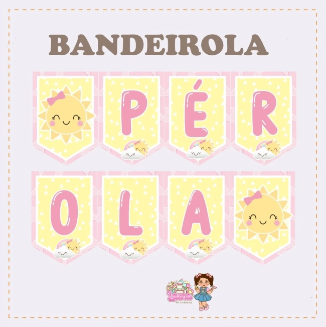 Kit Festa Só Um Bolinho RAIO DE SOL - Decoração de Festa