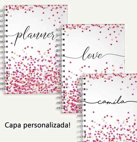 Planner Permanente Corações