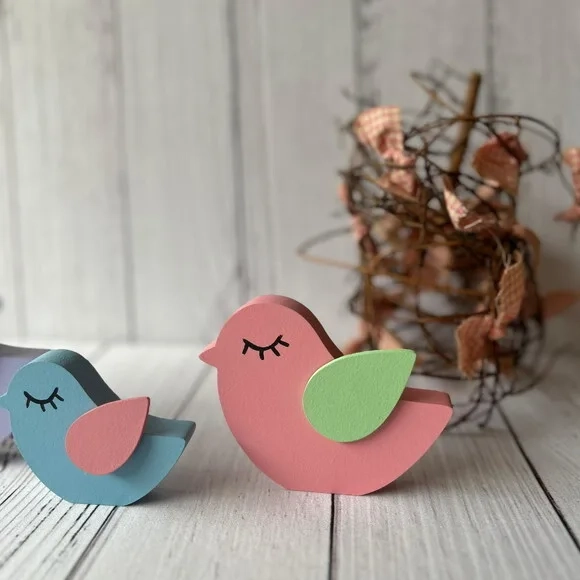 Jardim Encantado - Decoração Bebê- Trio de Passarinhos