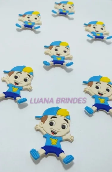 Aplique Emborrachado de Menino - Pct C/10 Unidades