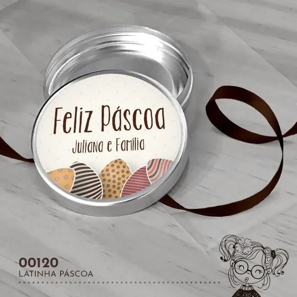 Latinha Adesivada Páscoa - 00120
