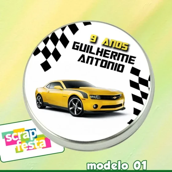 Latinhas Lembrancinhas 5x1 Carros