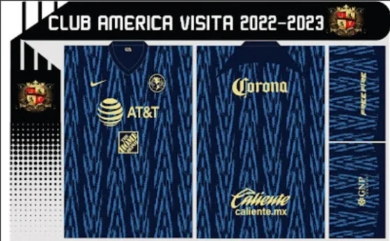 Vetor Da Camisa Do Club América 2022/2023