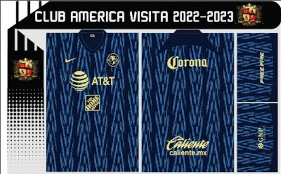 Vetor Da Camisa Do Club América 2022/2023