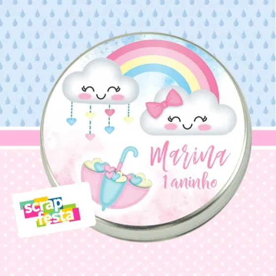 Latinhas Personalizadas Festa Chuva de Benção, Chuva de Amor