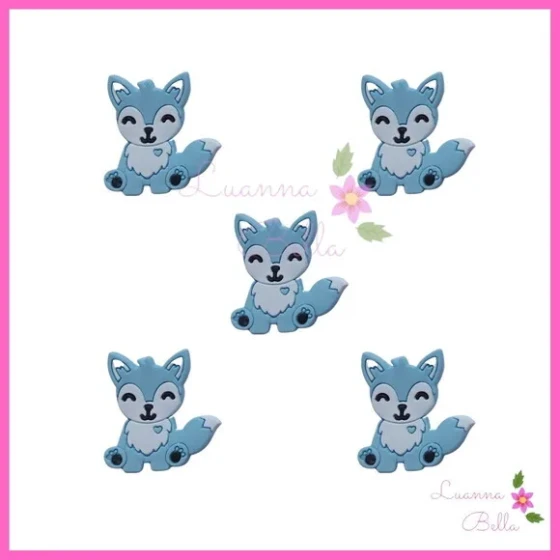 Apliques Emborrachado Raposa Azul- Pacotes c/6 unidades