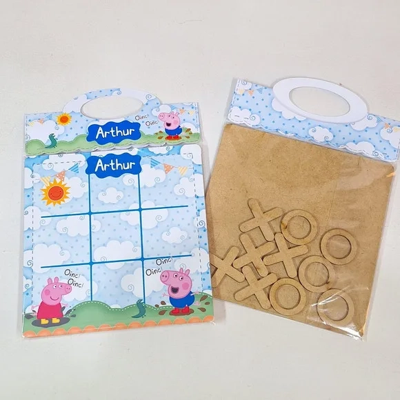 Jogo da Velha em mdf 14x14 Pig