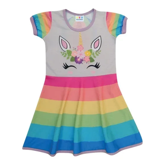 Vestido Infantil Unicórnio