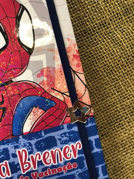 Caderneta de Saúde / Vacinação Personalizada - Homem-aranha