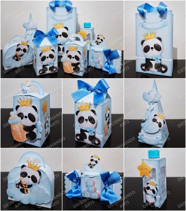 ARQUIVO DE CORTE PANDA BABY MENINO