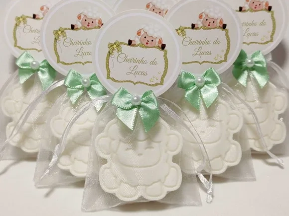 Lembrancinha Chá de Bebê Menino: Sabonete Ovelha - Ovelhinha