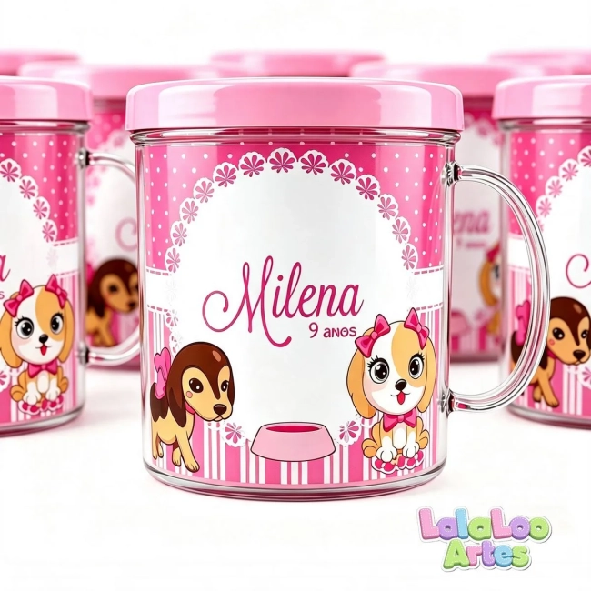 Caneca Cachorrinhos Personalizada