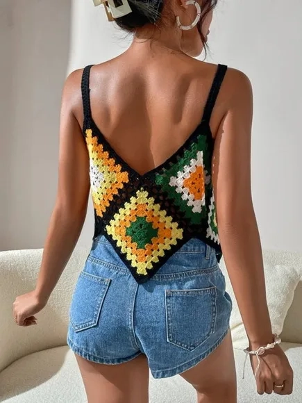 Blusa / cropped crochê