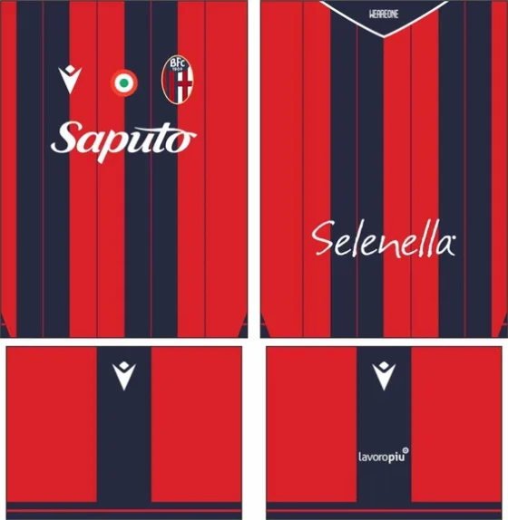 Arte Vetor Camisa Bologna Local 2025-2026