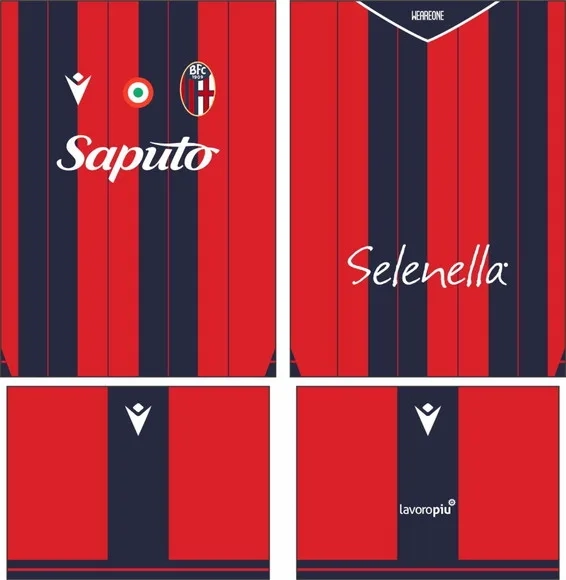 Arte Vetor Camisa Bologna Local 2025-2026
