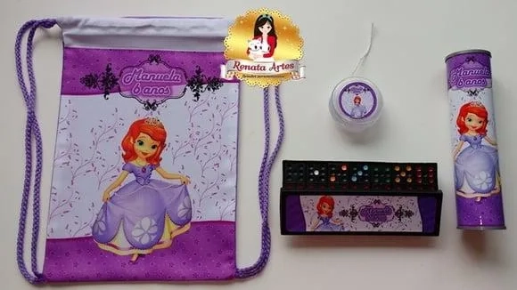 Kit Jogos na Mochila Princesinha Sofia