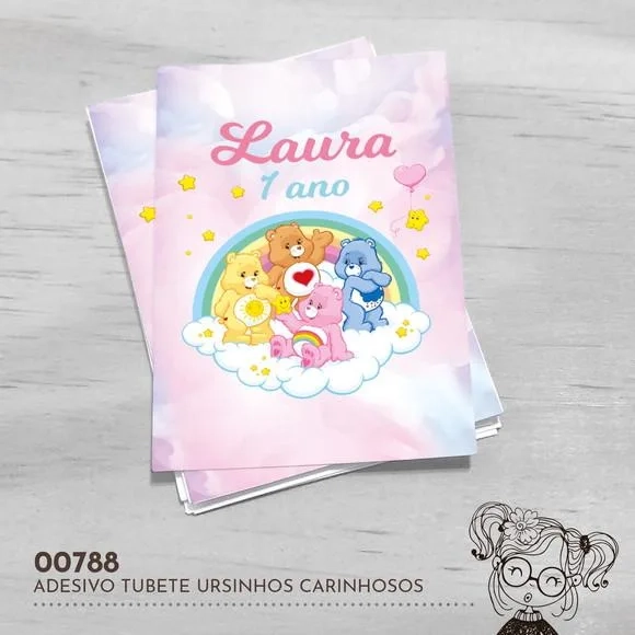 Adesivo Tubete Ursinhos Carinhosos - 00788