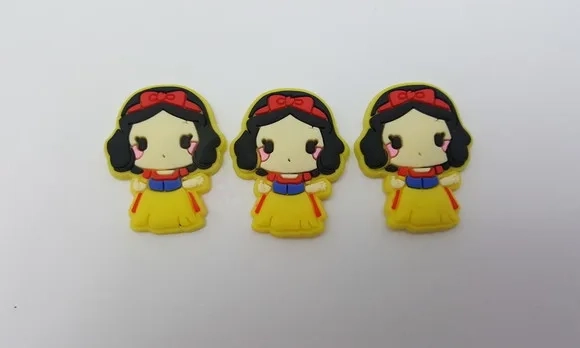 Aplique Branca de Neve Emborrachado de 3,3cm Pct 6 Unidades