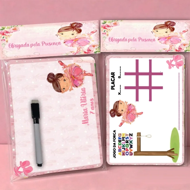 Lousa Magica Personalizada lembrancinhas da Bailarina