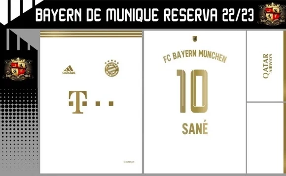 Vetor Da Camisa Bayern De Munique Reserva 22-23