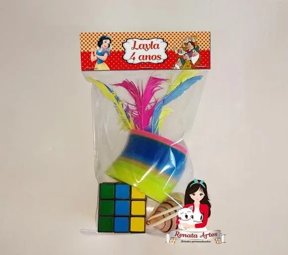Kit Brinquedos Retrô Tema Branca de Neve