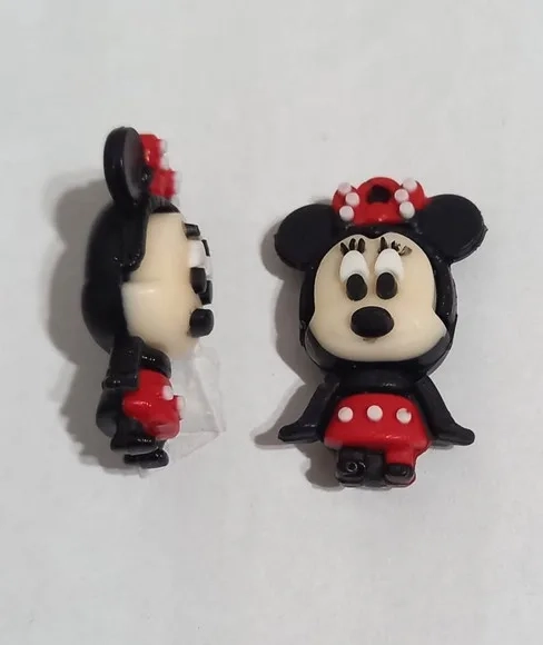 Pingente Minnie 3d Emborrachado - 5 Unidades