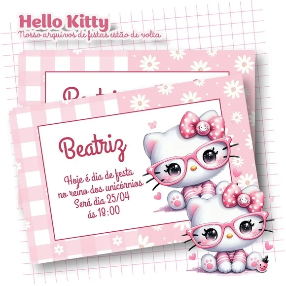Kit 30 Lembrancinhas Hello Kitty