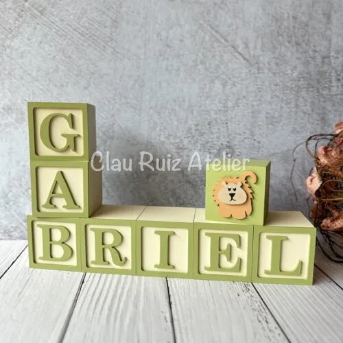 Safari Cubos 6x6cmts - Decoração Bebè