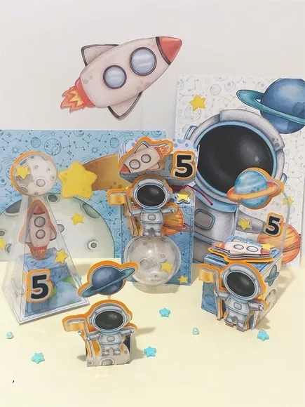 Kit 60 Lembrancinhas Astronauta