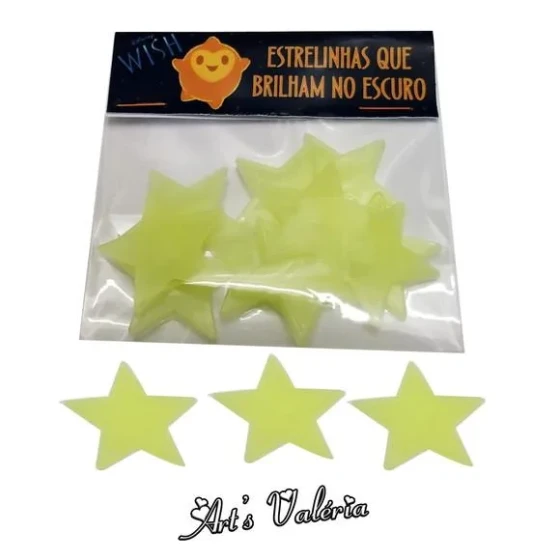 10 Estrelinhas Wish: o Poder dos Desejos - Brilham no Escuro