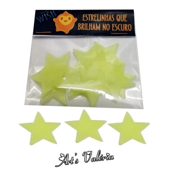 10 Estrelinhas Wish: o Poder dos Desejos - Brilham no Escuro
