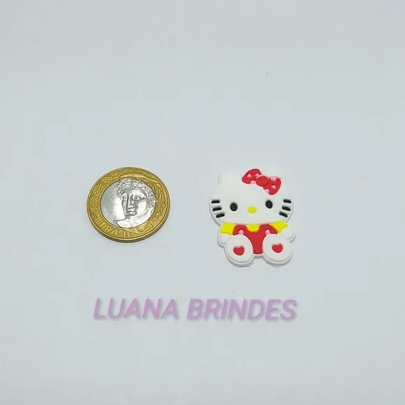 Apliques Emborrachados - Hello Kitty - pct. c/8 unid.