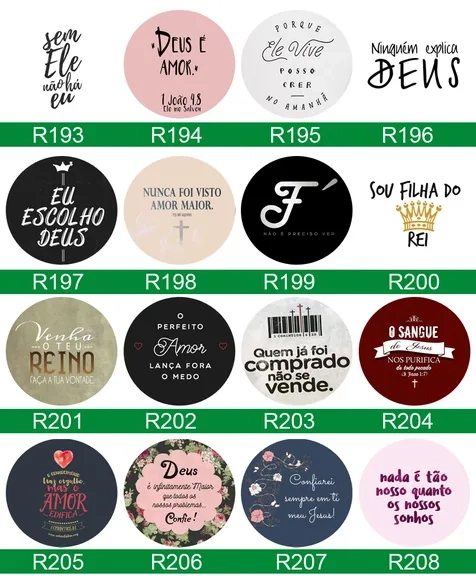 Bottons Frases Biblicas - Button Boton