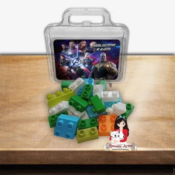 Maleta com Blocos de Montar Vingadores Ultimato