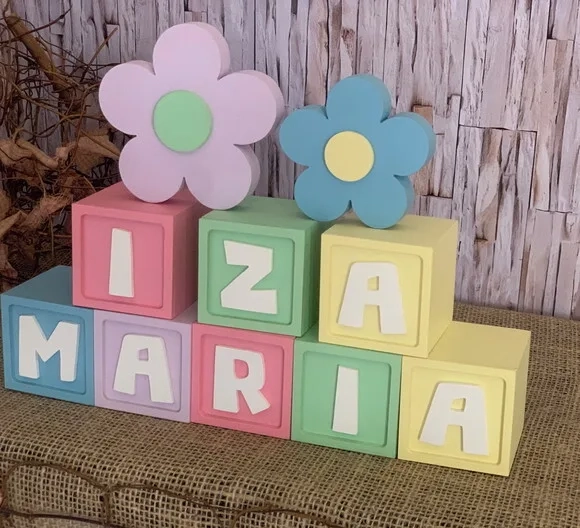 Candy Colors - Cubos 6x6cm Ts+ Dupla de Flor
