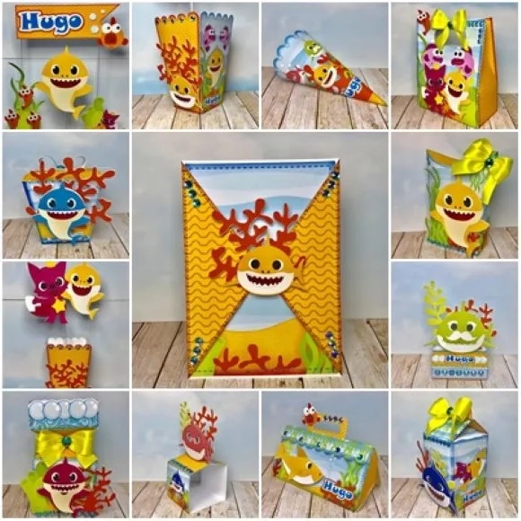 Kit 30 Lembrancinhas - Babyshark