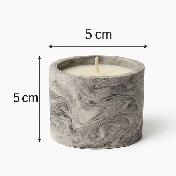Velas em Container de Cimento