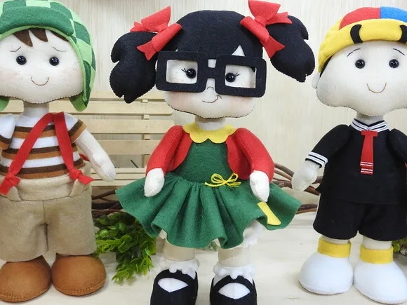 Turma do Chaves em Feltro